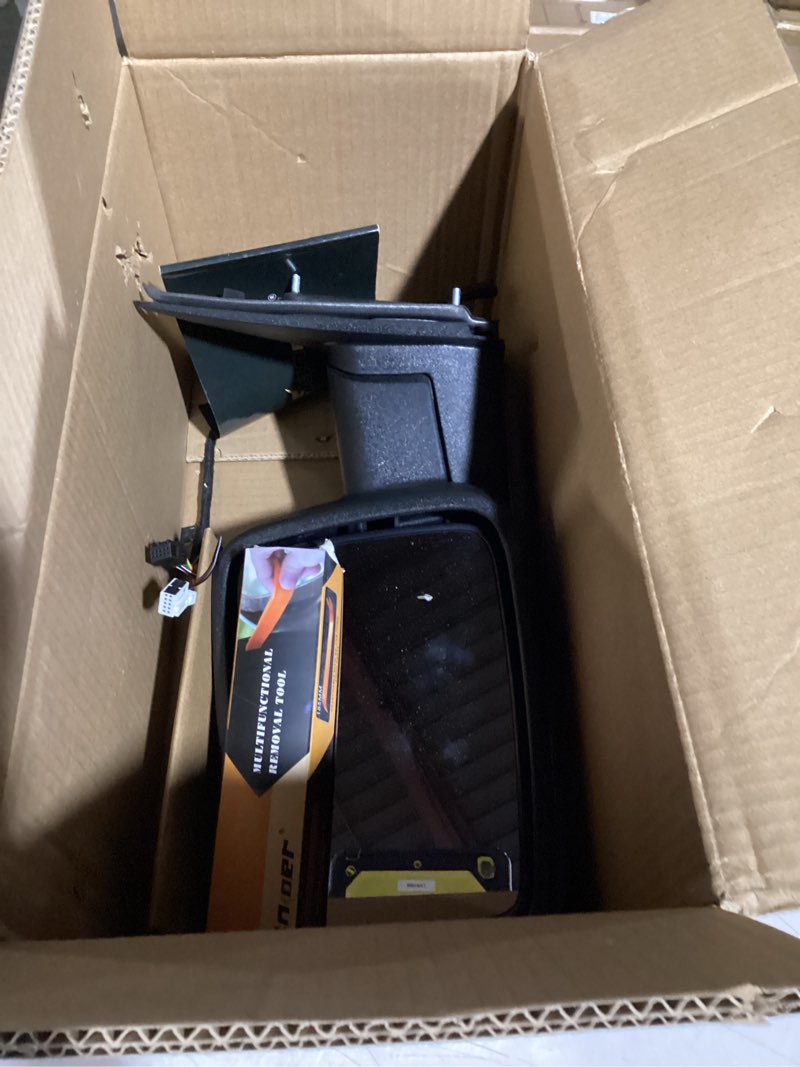 Condition photo showing As Is for Similar to Towing Mirror for Silverado Sierra - Compatible with 1999-2002 Chevy Silverado GMC Sierra Tow Mirror with Power Adjusted Heated Glass Turn Signal Light Backup Lamp Side Mirror Extendable Pair