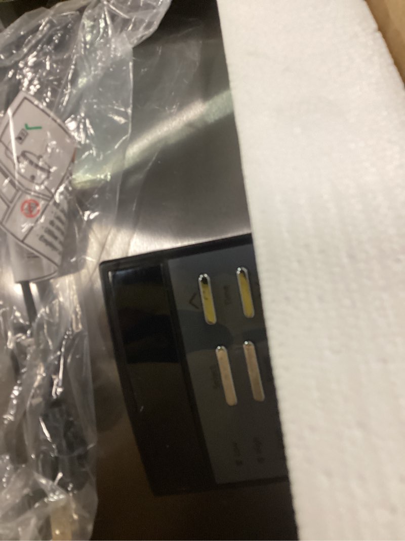 Condition photo showing As Is for Crock-Pot Large 8-Quart Programmable Slow Cooker with Auto Warm Setting Black Stainless Steel Black 8 Quarts