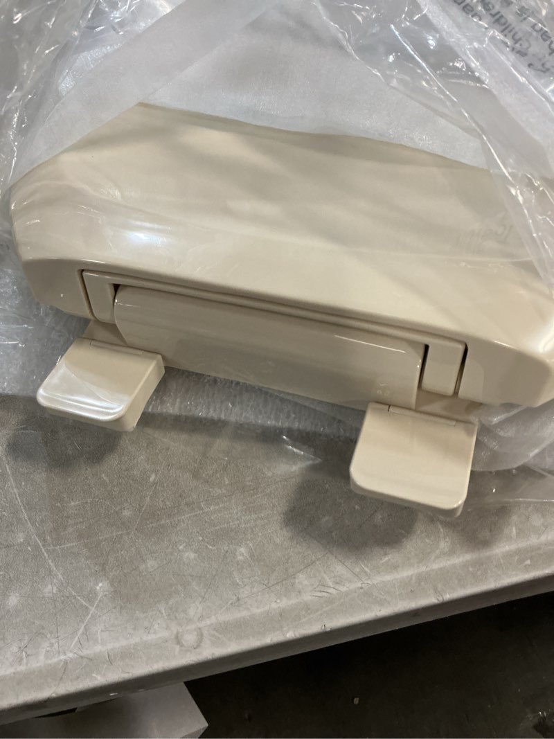 Condition photo showing As Is for Toilet Seat – color cream 