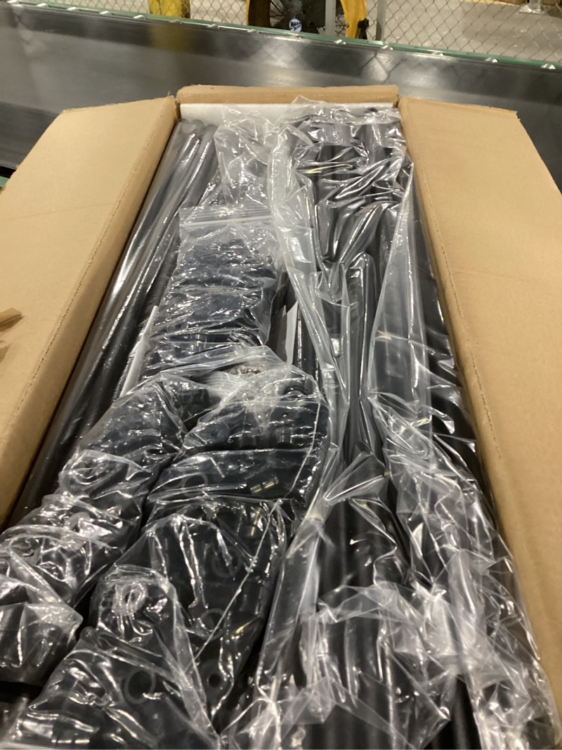 Condition photo showing New/Like New for 101 Pack Deck Balusters 32" x 3/4" Black Round Aluminum Balusters, Round Black Deck Railing Stair Porch Staircase Spindles Indoor Outdoor Balusters for Deck Railing Spindles with Balusters Conectors Round-32" 101
