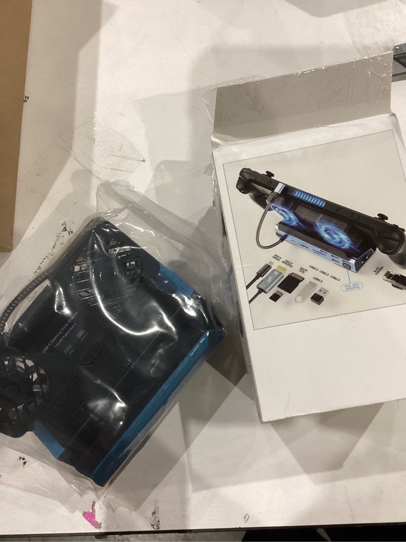 Condition photo showing Good Condition for 13 in 1 steam deck docking station with dismantling cool fans m.2 nvme enclosure,4k@60hz,1000mbs ethernet,sd/tf,4 usb a,100w pd charging 40gbps adapter for steam deck/rog ally/switch/legion go