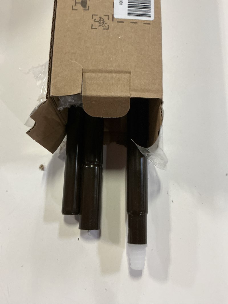 Condition photo showing As Is for No Drill Curtain Rods for Windows 32 to 43 Inch, 5/8 Inch Diameter No Drill Drapery Rod Set with Adhesive Brackets and Twiested Cage Finals, Bedroom Apartment Renter Friendly, Bronze Bronze 32-43''