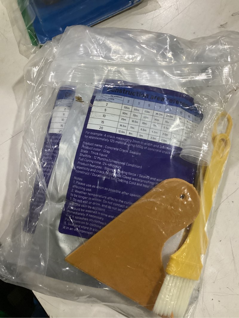 Condition photo showing Good Condition for concrete crack filler, self-leveling magic crack filler for concrete, waterproof repair sealant for cement driveways, patio, sidewalk, indoor & outdoor, high elasticity and quick-drying-2pcs