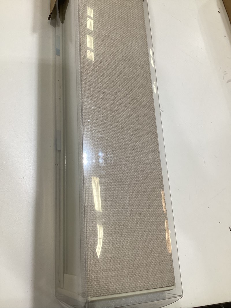 Condition photo showing As Is for persilux blackout roller shades for indoor window blinds,cordless,linen fabric,thermal insulated fabric uv protection shades for home,office,bedroom,door,blackout-cream,16" w x 64" h 16"w x 64"h blackout-cream
