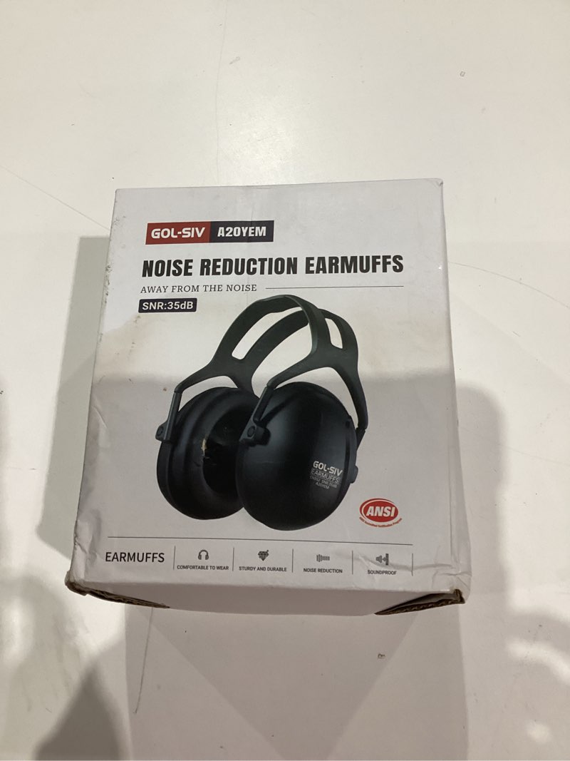 Condition photo showing New/Like New for 35dB Ear Protection for Shooting,Noise Reduction Earmuffs,Sound Proof Hearing Protection For Construction,Gun Range,Airport,Lawn Mowing,Black A20yem