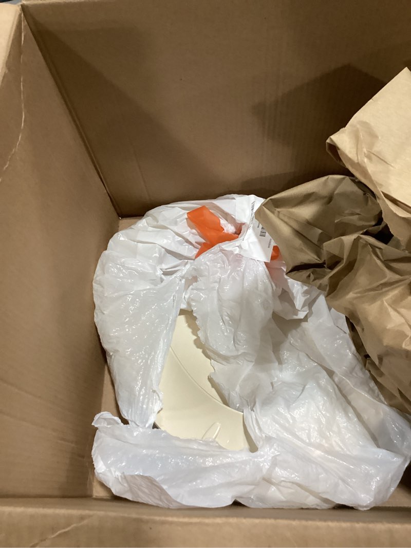 Condition photo showing Good Condition for HIGHCRAFT Premium Elongated Toilet Seat with Adjustable Hinges - Molded Plastic Toilet Seat - Fits Standard Elongated Toilets - Oval Seat in Bone/Beige Elongated Bone