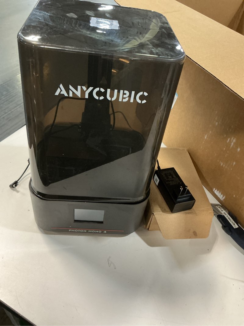 Condition photo showing Good Condition for ANYCUBIC Photon Mono 4, Resin 3D Printer with 7'' 10K Mono LCD Screen, Stable LighTurbo Light Source and 70mm/h Fast Printing, Print Volume 6.04'' x 3.42'' x 6.49''