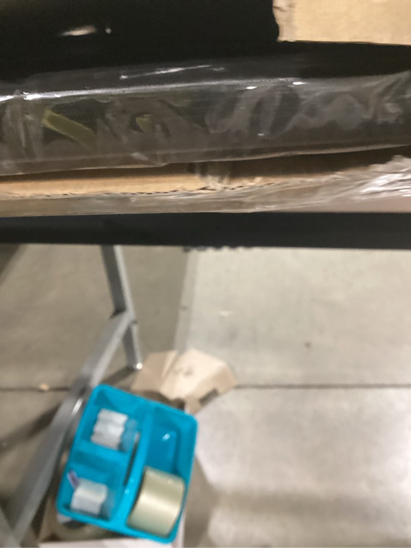 MyArton Thick Textured Abstract Squares Canvas Wall Art Hand Painted Artwork Modern Dark Blue add Si