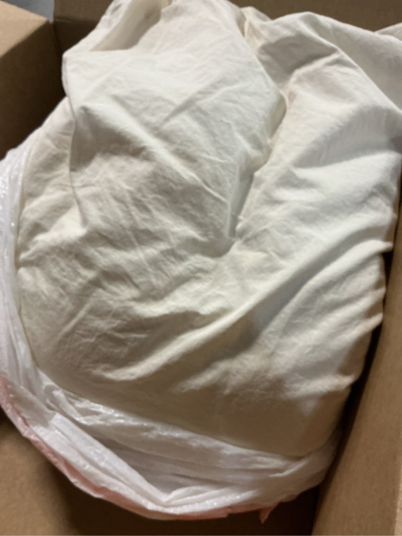 Condition photo showing As Is for Jocoku 100% Mulberry Silk Pillowcases Set of 1 for Hair and Skin and Super Soft and Breathable Queen Size Nature Silk Pillowcases (Queen, Buff Beige)
