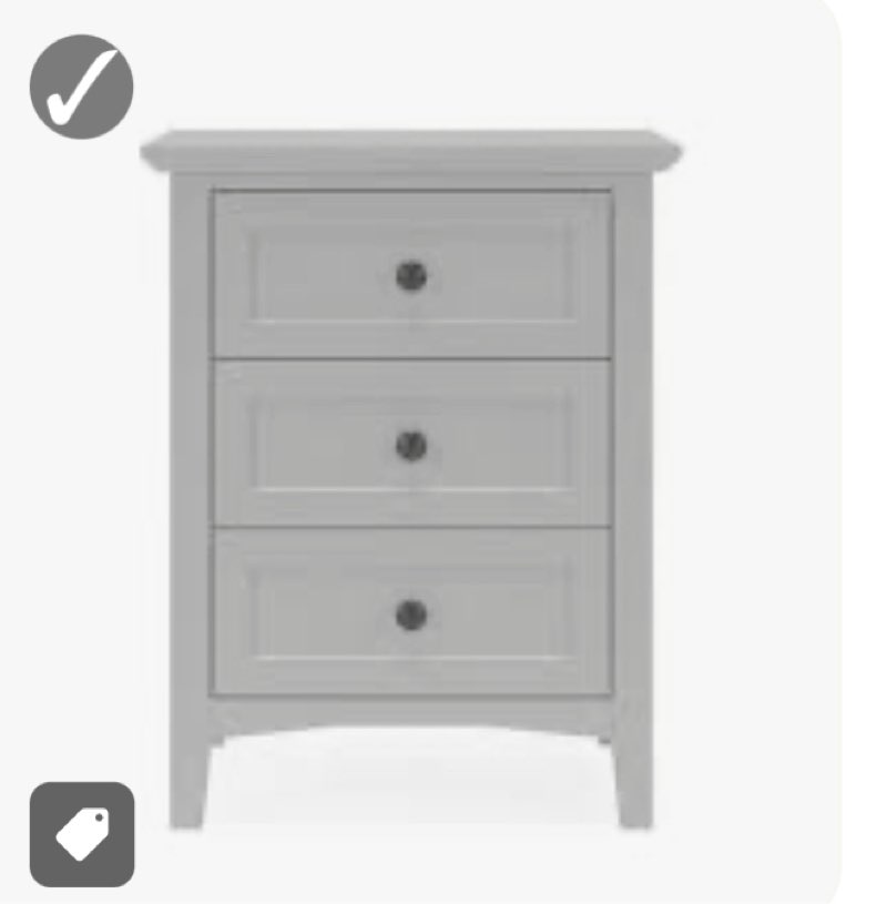 Renee 3 - Drawer Nightstand 