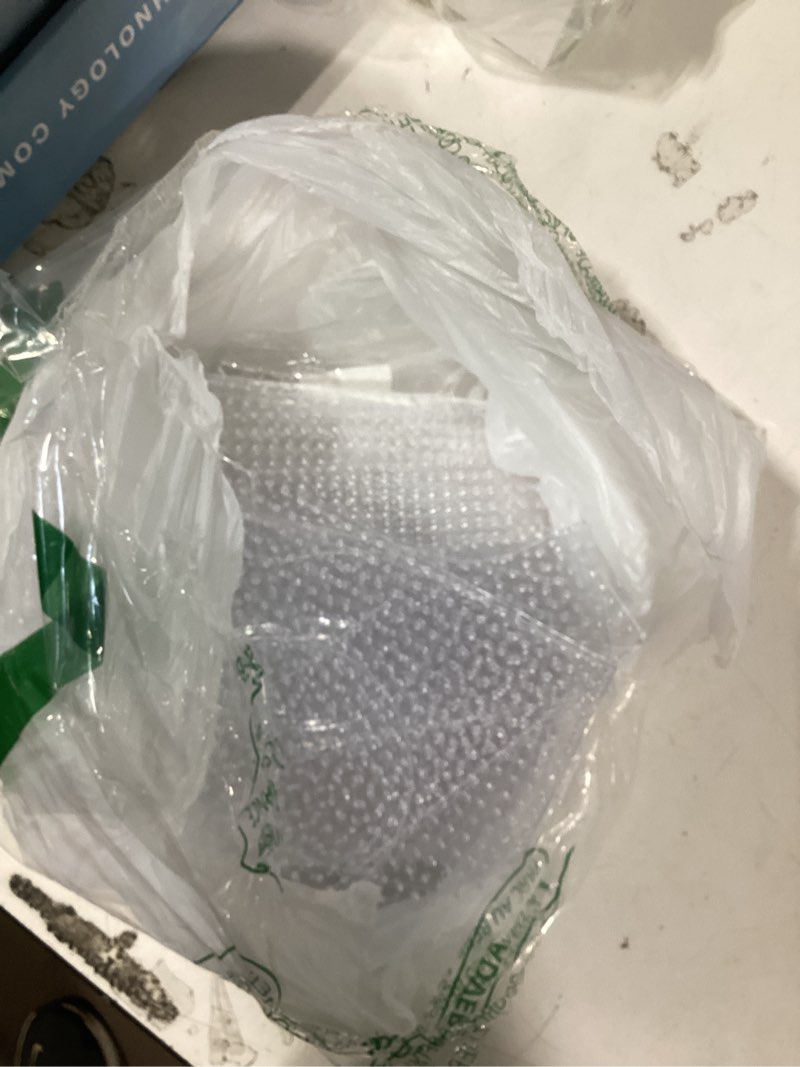 Condition photo showing As Is for phinus 6 pcs 5mm fuse beads pegboards kits, plastic bead boards with 4 pcs ironing paper, large square clear beads pegboards for kids craft bead, diy craft bead