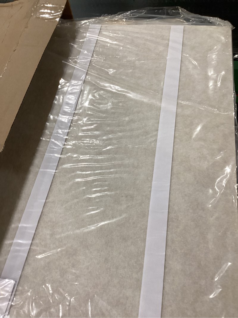 Condition photo showing New/Like New for Large Bulletin Board - 48 x 36 Inches, Decorative Felt Pin Board for Wall - 4' x 3' Foldable Photo Display Board with Self-Adhesive Tape, Includes 20 Push Pins - Oatmeal Oatmeal 48×36 inches