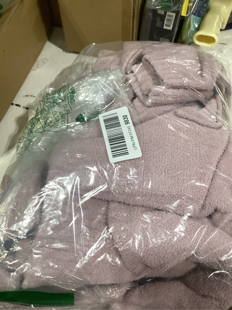 Condition photo showing Good Condition for Snuggle Sac Womens Pajama Sets 2 Piece Cozy Winter Fluffy Fuzzy Pajamas V Neck Long Sleeve Lounge Set Large Taro