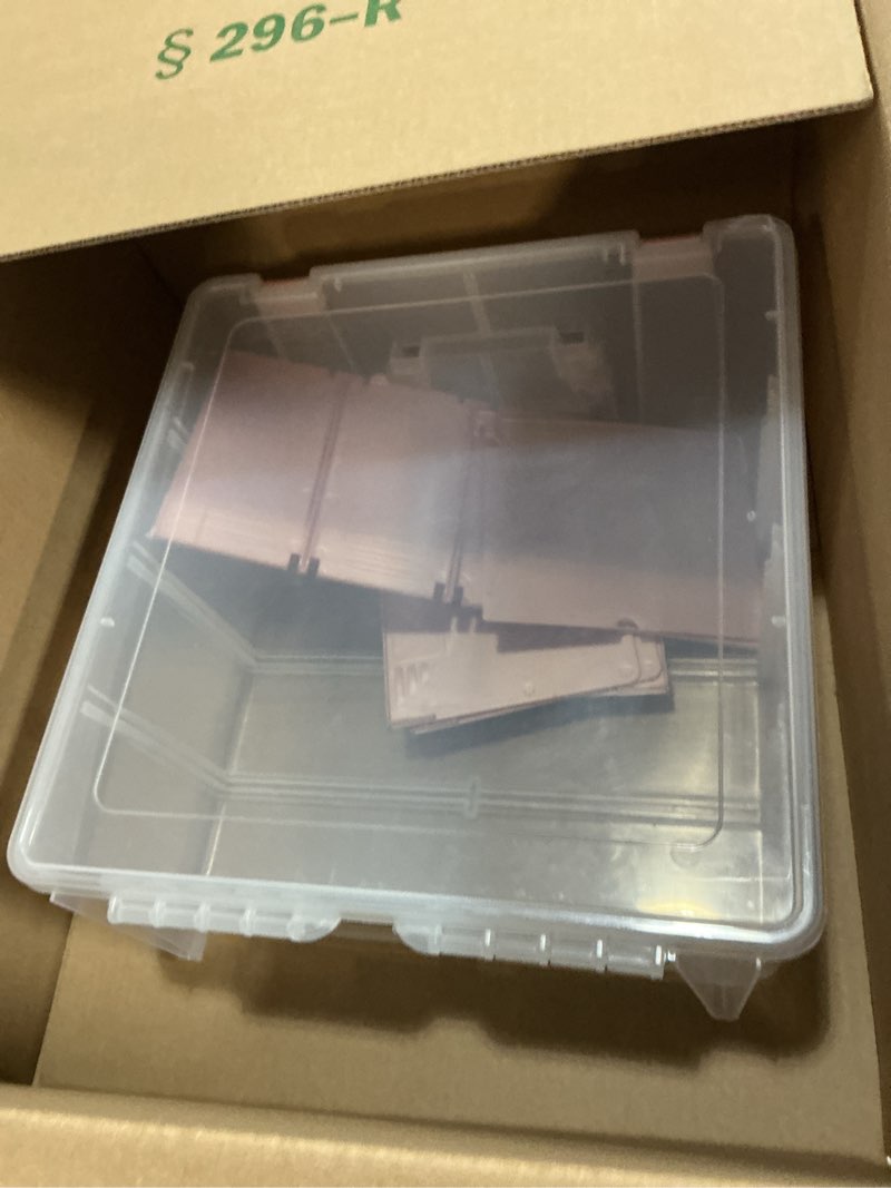 Condition photo showing Good Condition for ArtBin 6990RK-AMZ Super Satchel Double Deep Compartment Box - Art Storage with 8 Removable Compartments, Smart Closure for Craft Supplies (Rose Gold - Pack of 3) Rose Gold Accents Pack of 3