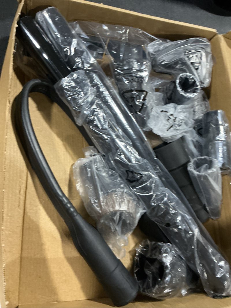 Condition photo showing Good Condition for 13pcs universal vacuum attachment kit 1-1/4" vacuum hose adapter wet dry plastic vacuum cleaners accessories with extension wand horse hair brush flexible crevice tool adapter for shop vac attachment
