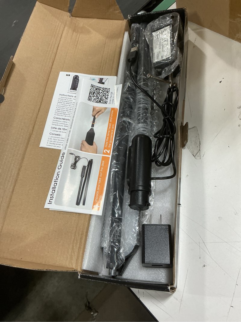 Condition photo showing New/Like New for LED Desk Lamp for Home Office, 1400LM Flexible Gooseneck Desk Light with Clamp, 5 Mode X 11 Brightness Eye-Caring Modes, Memory Function, Architect Task Desk Lamps for Workbench Drafting Reading Study