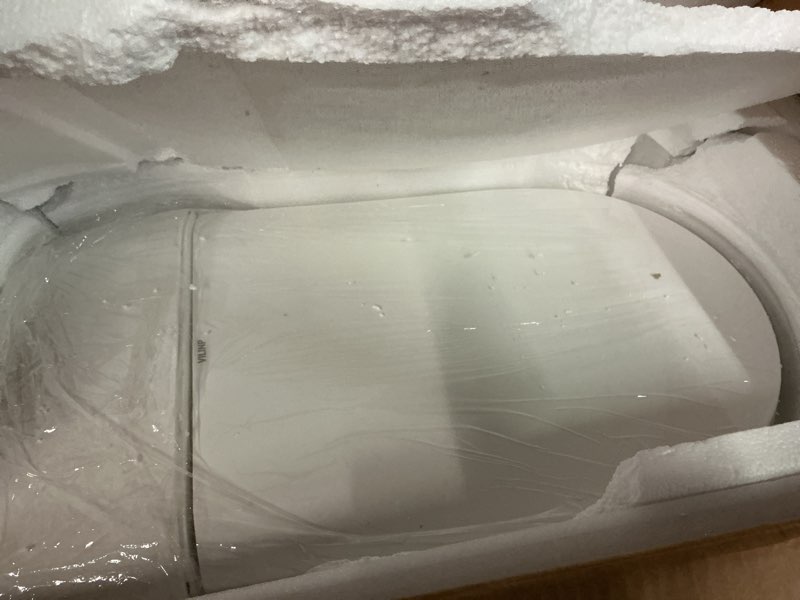 Condition photo showing As Is for Smart Toilet, One Piece Bidet Toilet for Bathrooms, Toilets with Warm Water Sprayer & Dryer, Foot Sensor Operation, Heated Bidet Seat, Tankless Toilets with Fahrenheit LED Display