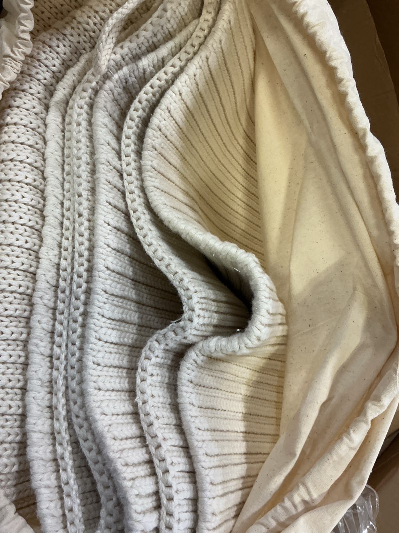 Condition photo showing Good Condition for preston lane greenwich weighted blanket 15 lbs – 100% european cotton, made in portugal – soft, breathable & chemical-free weighted throw blanket for adults, sofa or bed