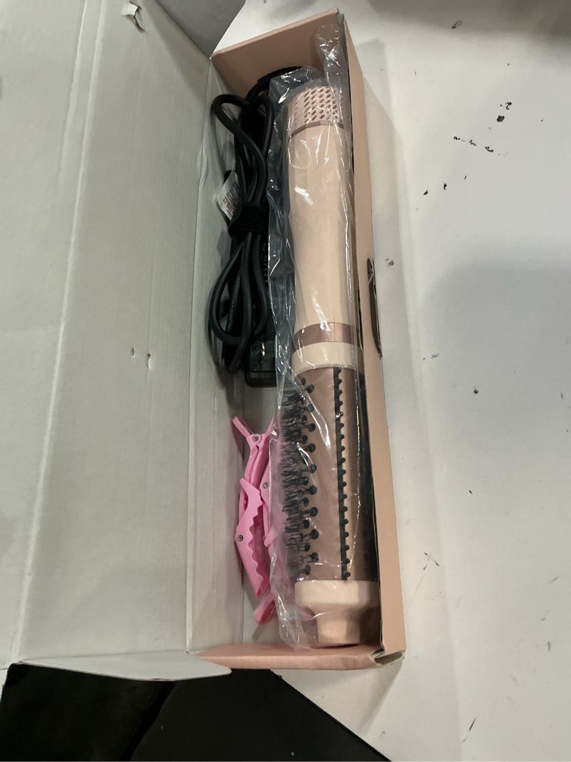 Condition photo showing Good Condition for 3 in 1 blow dryer brush thermal curling iron wand brush 1.5’, wet brush speed dry 110000rpm hot air hair dryer volume, beachy waver blowout curling brush hair styler anti-frizz straight,curl