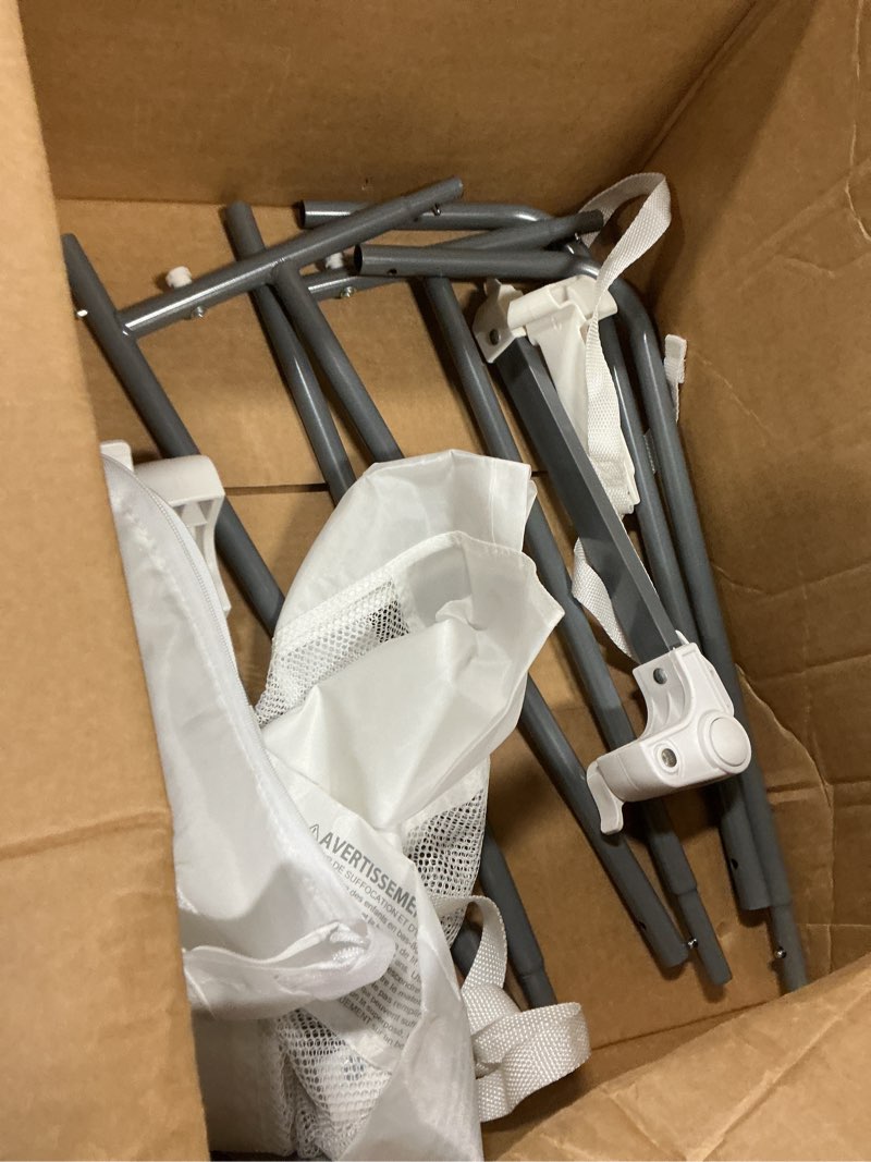 Condition photo showing As Is for Regalo Swing Down Crib Rail, with Reinforced Anchor Safety System