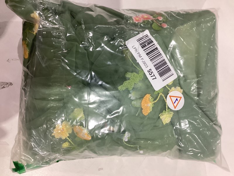 Condition photo showing Good Condition for IBTOM CASTLE Flower Girls Dress Spaghetti Strap Long A Line Formal Wedding Pageant Princess Birthday Party Dance Gown 14 Years Sage Green