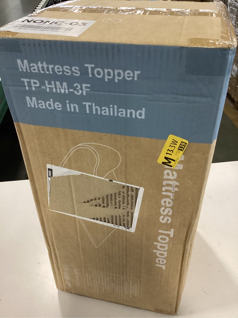 Condition photo showing New/Like New for DUMOS Memory Foam Mattress Topper Full, 3 Inch Thick Gel Infused Bed Toppers for Full Size Bed, Cooling Soft Mattress Pads for Sleeper Sofa, RV, Camper, CertiPUR-US Certified, Blue Full 3 Inches