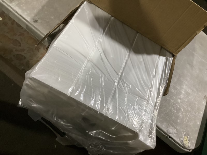 Condition photo showing Good Condition for no-dig air conditioner fence 36" w x 45" h white vinyl privacy fence with planter box for trash can pool equipment (1 panel) spaced - 1 panel - with plant box