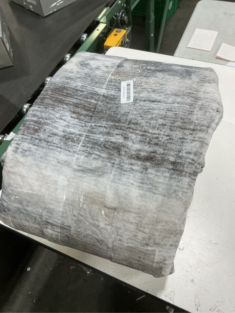 Condition photo showing As Is for Toneed Abstract Area Rug 7x9 Modern Washable Rug Soft Non Slip Rug Low Pile for Bedroom Living Room Dining Room Grey/Brown Grey/Brown 7x9Feet