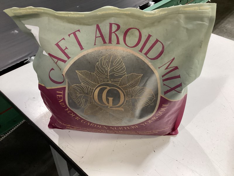 Condition photo showing Good Condition for craft aroid potting mix- elite organic alocasia, philodendron, monstera soil mix, chunky, well draining potting soil for indoor plants, all tropical plants & houseplants, sustainable & peat free 8qt 8 quart