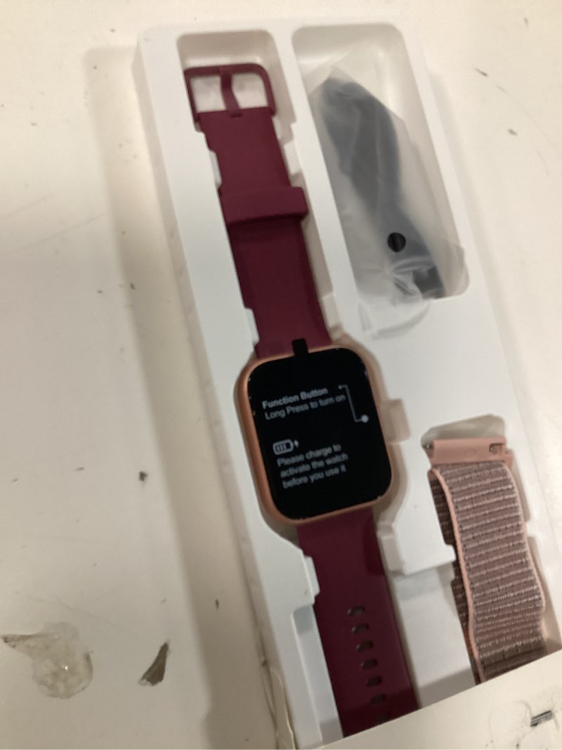 Condition photo showing New/Like New for smart watches for women, smart watch for android phones & iphone, fitness watches for women with alexa, call & notification alerts, tracks heart rate/sleep smartwatches (dark purlple, 1.8 inches)