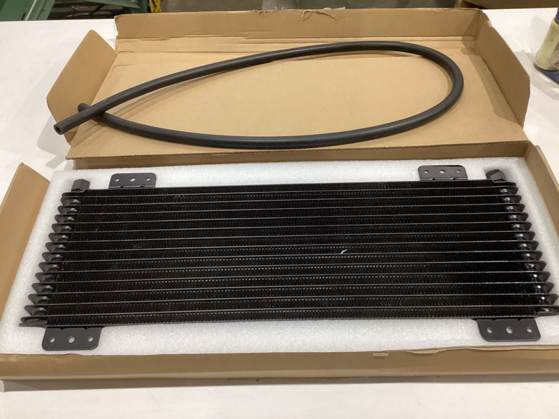 Condition photo showing Good Condition for low pressure drop trans cooler,40k Transmission Oil Cooler LPD47391 Compatible with tru cool Heavy Duty 40,000 GVW Max - low pressure drop trans cooler - Black