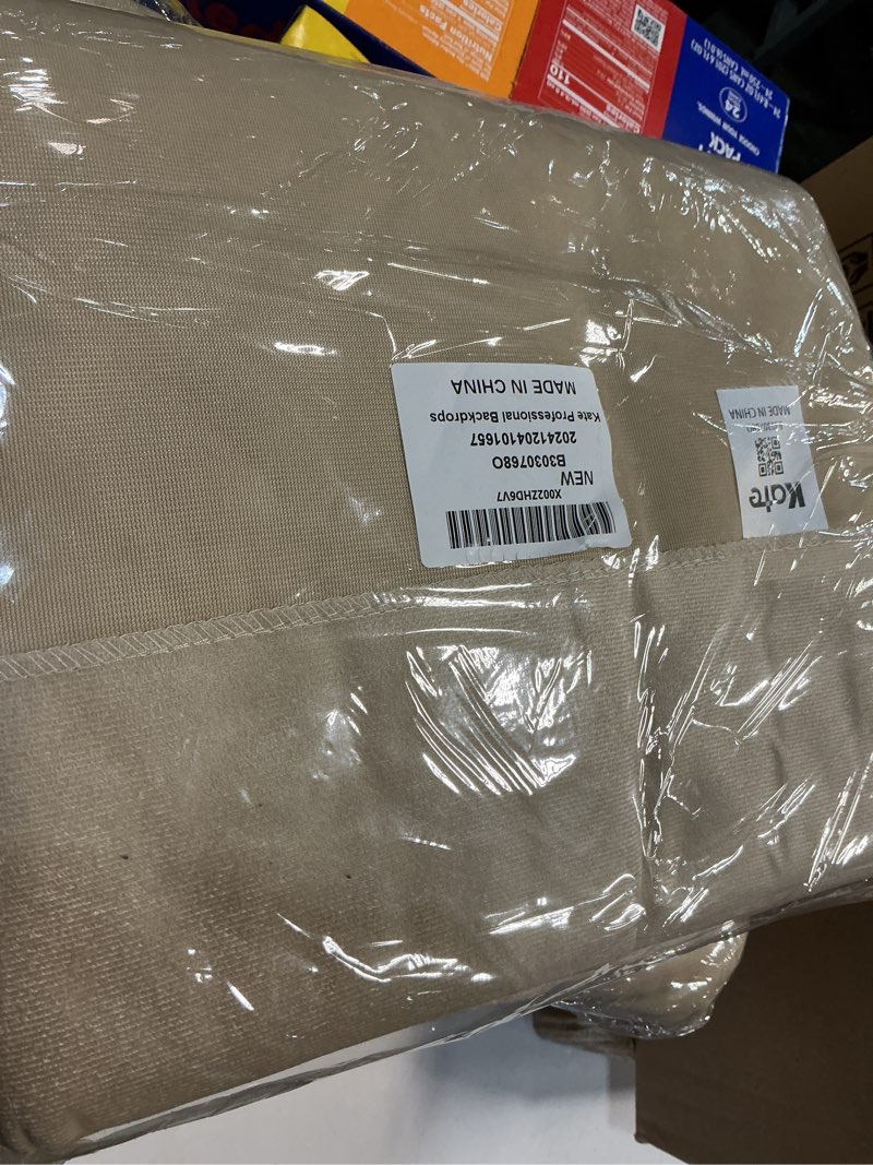 Condition photo showing New/Like New for Kate 8FTX10FT Solid Beige Backdrop Portrait Photography Background for Photography Studio Children and Headshots Beige Backdrop Background 8ftX10ft Beige