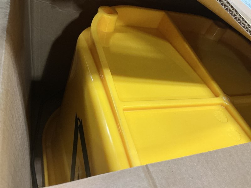 Condition photo showing Good Condition for Amazon Basics Rectangular Floor Cleaning Mop Bucket with Sturdy Down Press Wringer Combo, 35-Quart, 