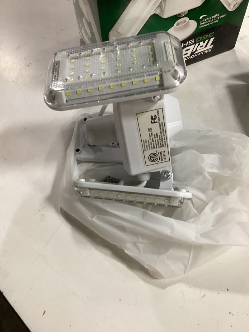 Condition photo showing As Is for bell + howell 2000-lumen led screw-in ceiling-mounted work light
