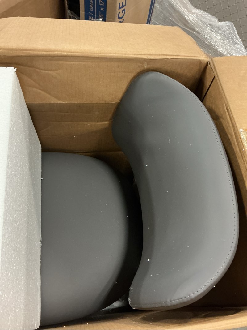 Condition photo showing Good Condition for eurostyle felipe faux leather counter stool with back, gray/black
