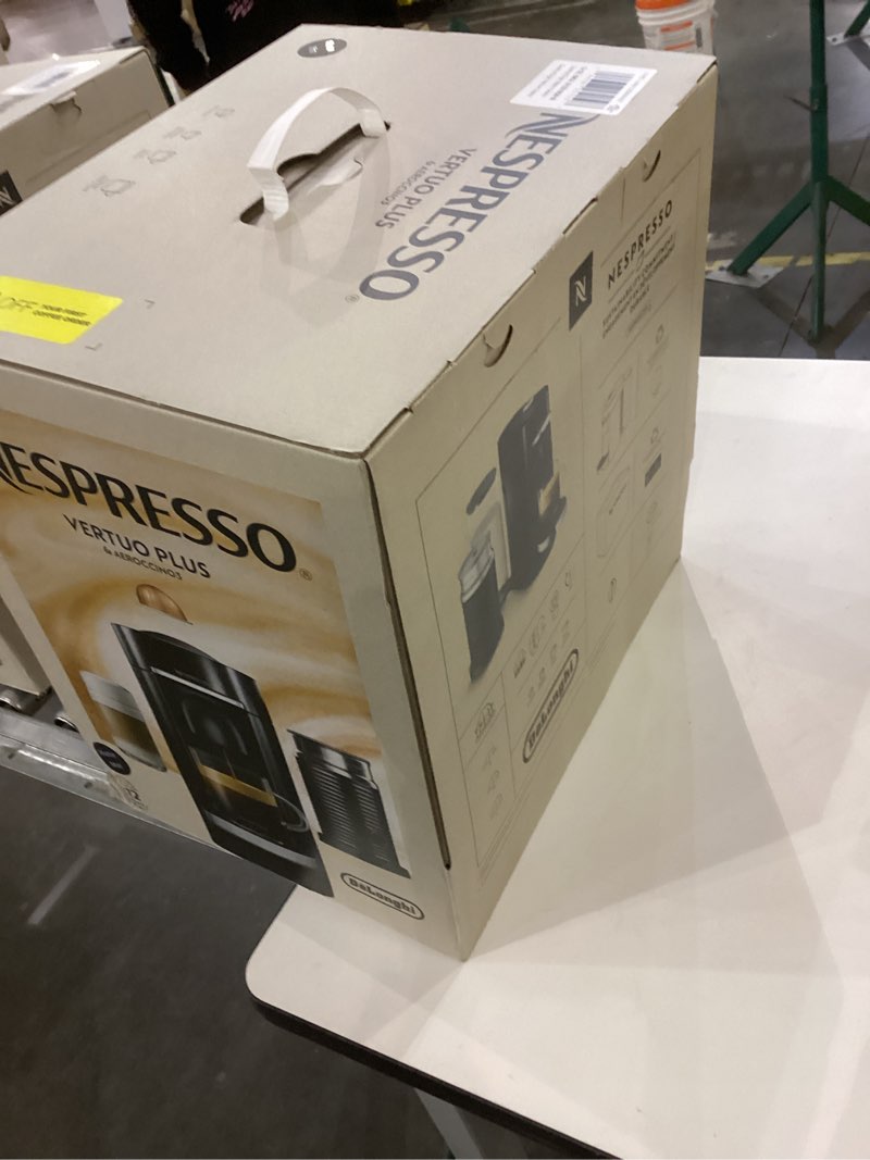 Condition photo showing New/Like New for Nespresso Vertuo Plus Deluxe Coffee and Espresso Maker by De'Longhi, Matte Black with Aeroccino Milk Frother
