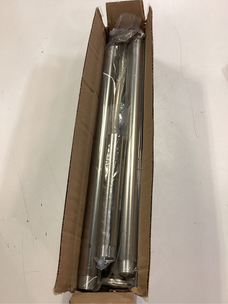 Condition photo showing Good Condition for AmazerBath Nickel Spring Tension Shower Curtain Rod 31-75 Inches, 1 Inch Diameter Heavy Duty Tension Rod Rust Proof Bathroom Curtain Rod, Adjustable No Drill Easy Segmented Installation 31-75 Inches Nickel
