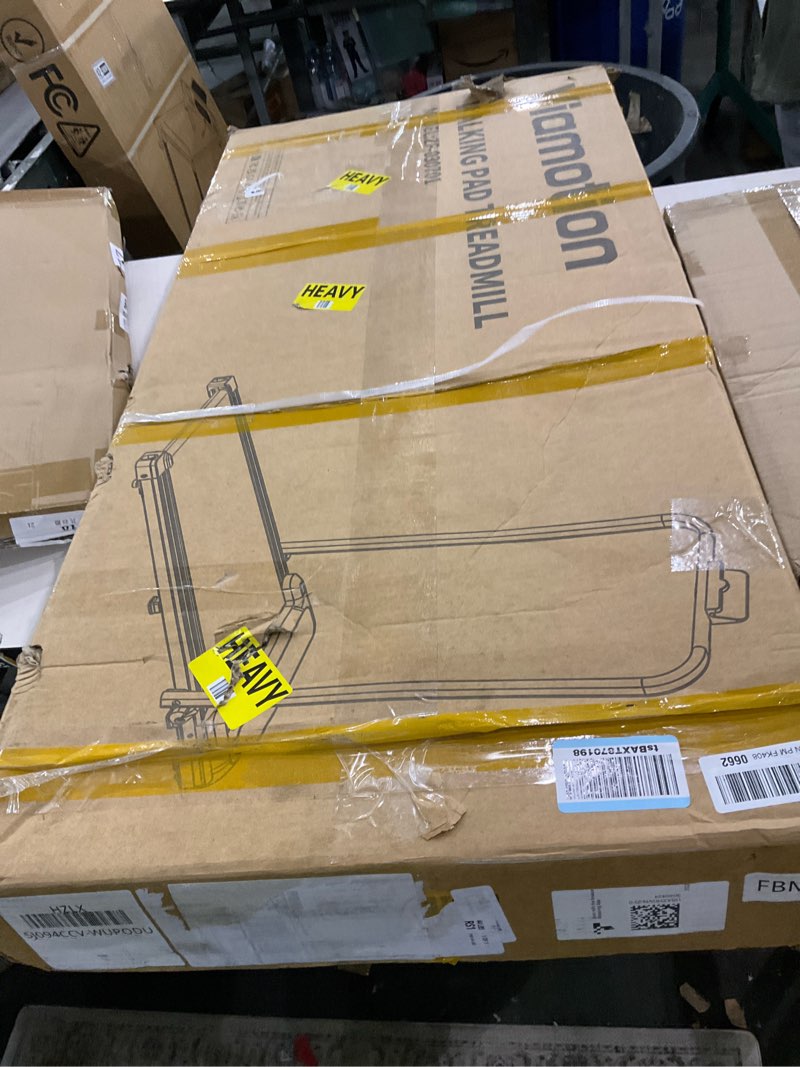 Condition photo showing As Is for Walking Pad with Handle Bar, Treadmills for Home and Office,2.5HP Under Desk Treadmills with Rermote Control &LED Display,265 lbs