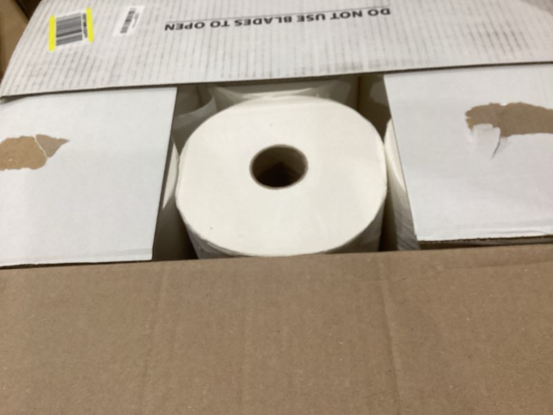 Condition photo showing New/Like New for amazoncommercial 1-ply white hardwound paper towels (416970)|bulk for business |high capacity roll |compatible with universal dispensers|fsc certified |800 feet (6 rolls)
