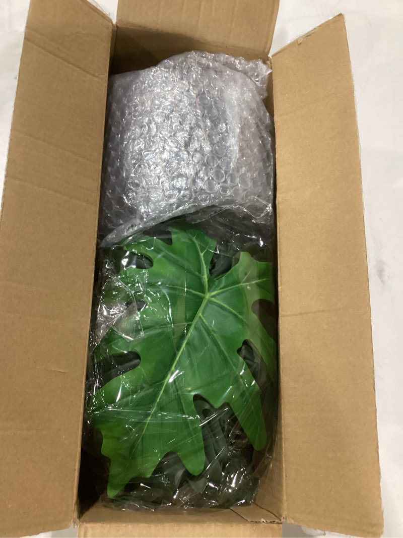 Condition photo showing Good Condition for der rose fake plants tall green artificial tropical faux plants indoor for living room home house decor 1 28"- tropical faux plants