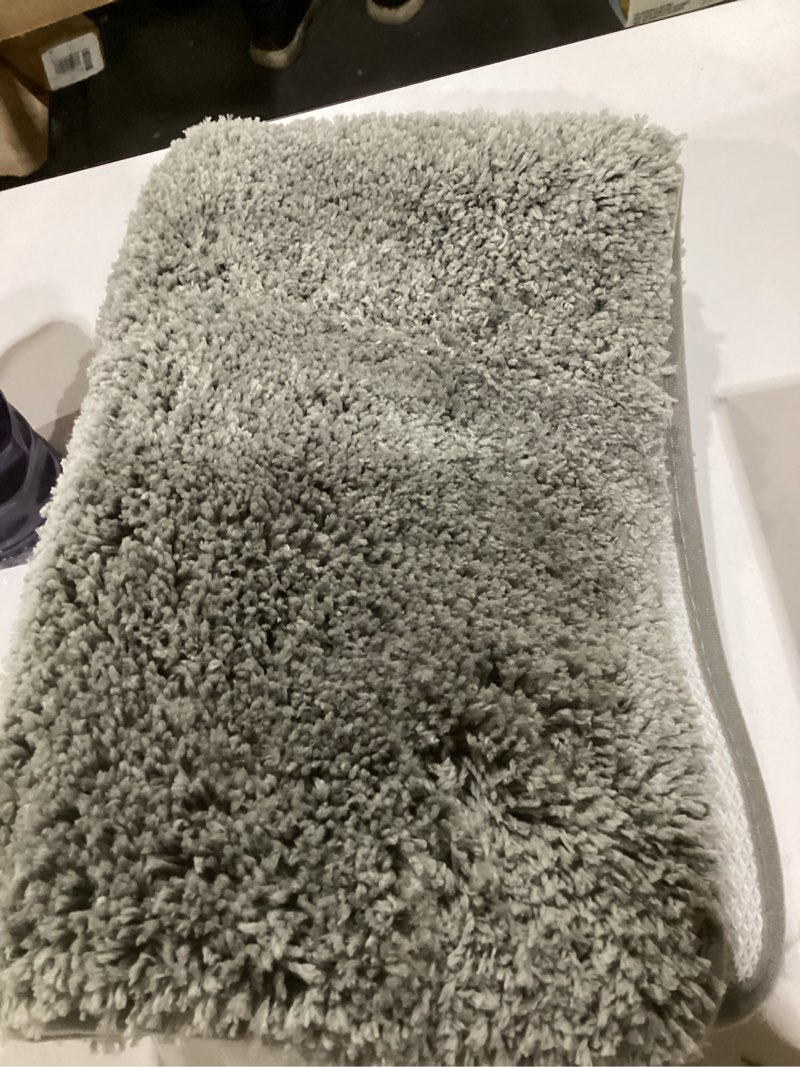yhf bathroom rug set 2piece, thick &soft microfiber shaggy, u shaped contour, machine washable bath 