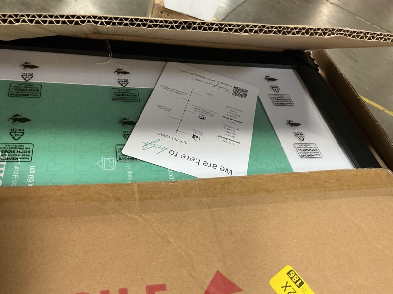 Condition photo showing As Is for lavie home 16x24 black picture frames  1 pack  l315-blk-16x24-10-7858
