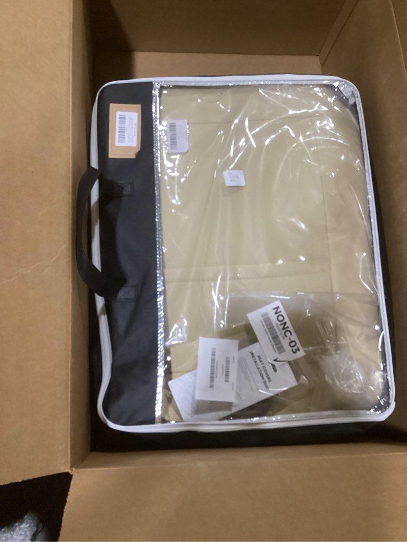 Condition photo showing Good Condition for seat covers fit for chevy chevrolet silverado gmc sierra custom fit 2007-2025 2026 1500 2500 3500hd waterproof faux leather car seat cover full coverage car seat covers sets (beige, fullset) beige fullset