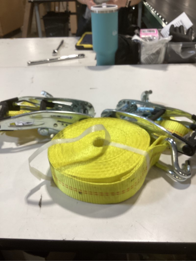 Condition photo showing Good Condition for smartstraps 2-in x 40-ft ratchet tie down with j-hook 10000-lb break strength