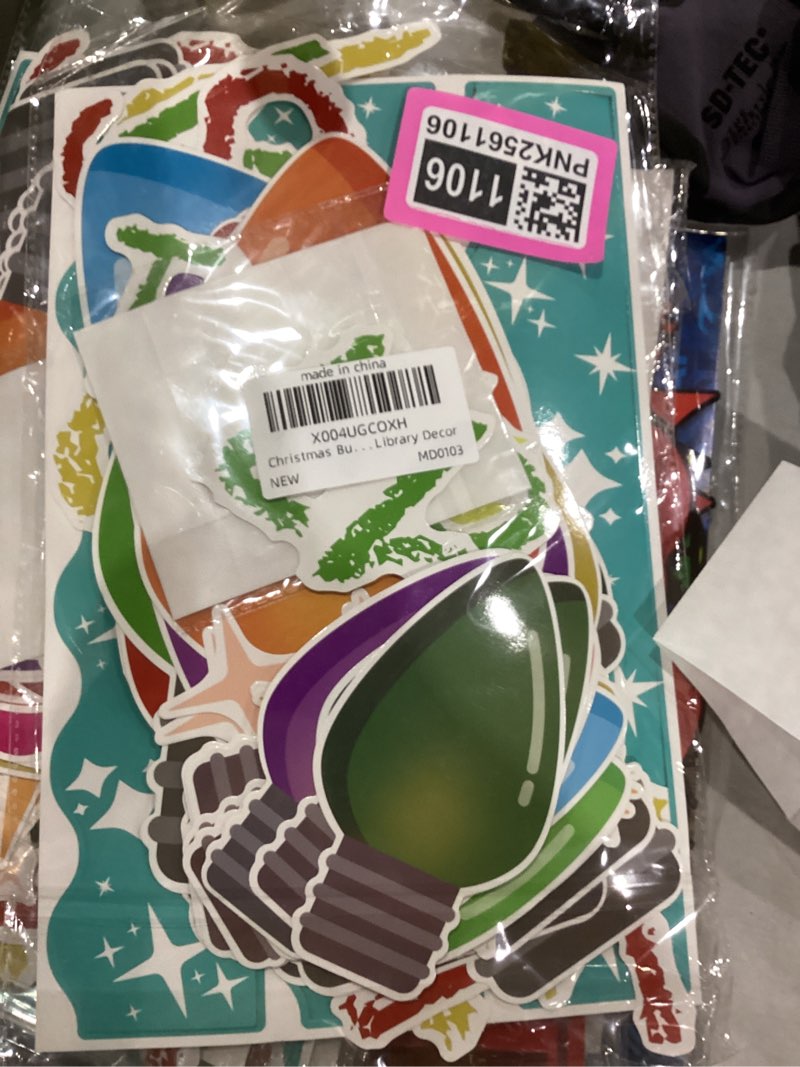 Condition photo showing New/Like New for Christmas Bulletin Board Kit Religious Paper Cutouts Winter Christian Faith DIY Craft Set Jesus The Light Of The World Decorations Christian Bulbs Cut-Outs for Classroom Teacher Supplies Library Decor