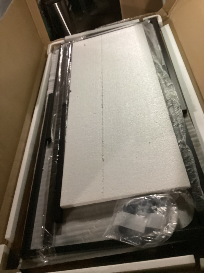 Condition photo showing Good Condition for PRAISUN 47 X 24 Inch Computer Desk with Deeper Desktop, Gaming Office Writing Work Desk for Home Office, Study, Bedroom, Work from Home, Metal Frame, Rustic Brown Rustic Brown 47*23.6inch