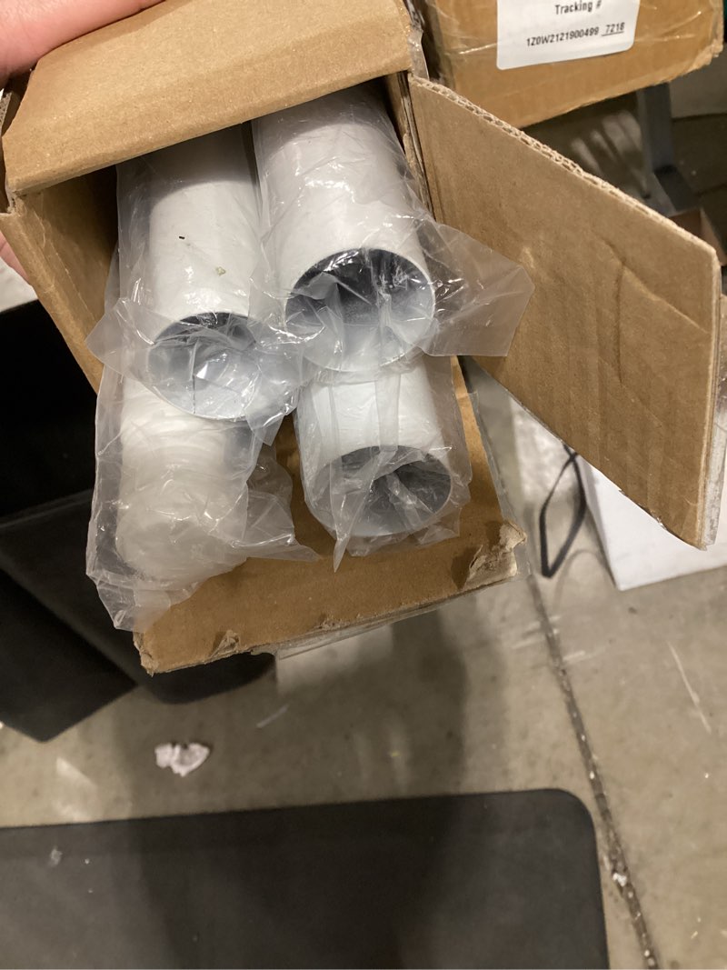 Condition photo showing Good Condition for White Tension Curtain Rods 41-146 In Extra Long Outdoor Patio Curtain Rods No Drilling Adjustable Heavy Duty Tension Rods for Windows Bathroom Living Room Curtains, Rod Diameter 1.26In
