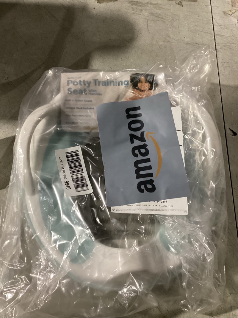 Condition photo showing Good Condition for Jool Baby Potty Training Seat for Boys and Girls With Handles, Fits Round & Oval Toilets, Non-Slip with Splash Guard, Includes Free Storage Hook (Aqua)