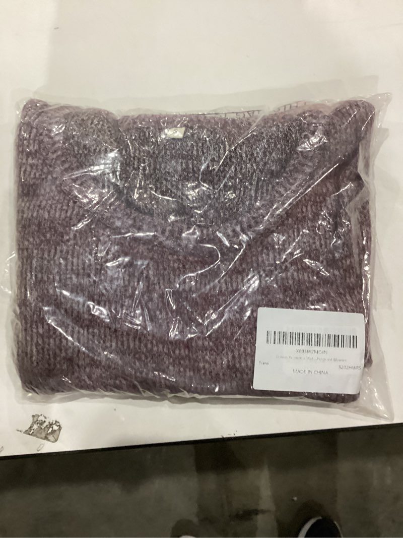 Condition photo showing As Is for Ecavus Women's Maternity Ribbed Knit Shirts Long Sleeve Pregnancy Tops Comfy Stretchy Pregnant Blouses Small Heather Wine Red