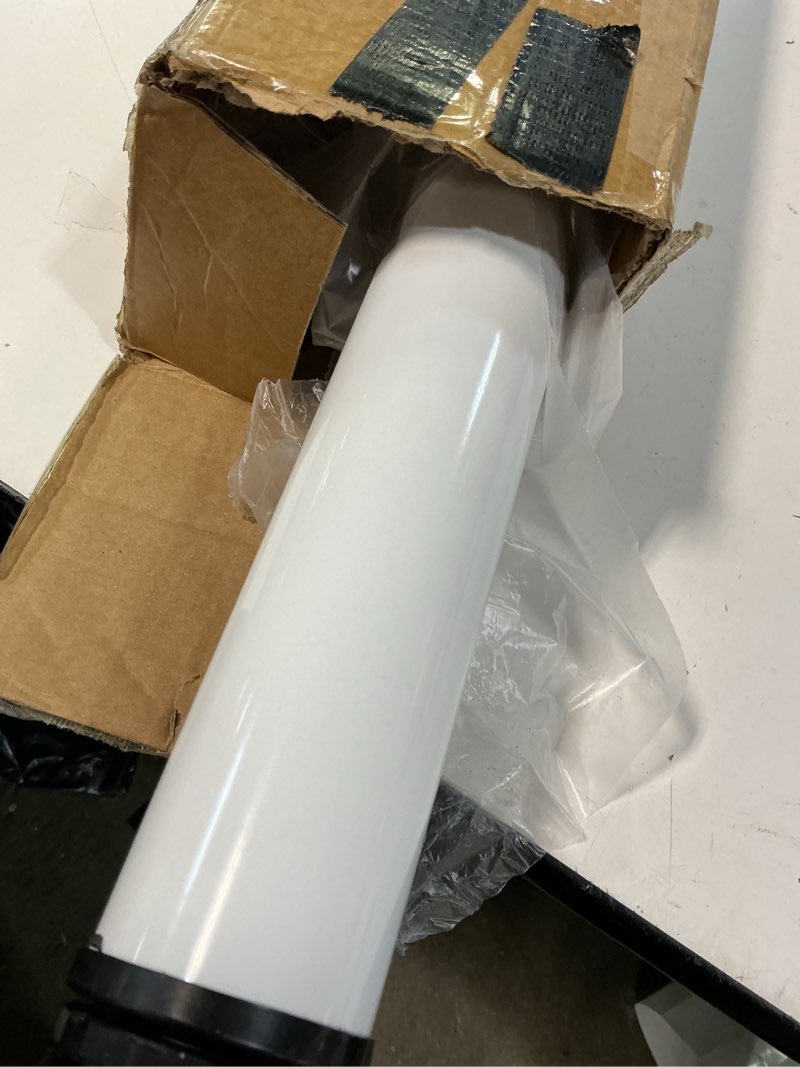 Condition photo showing Good Condition for qlly 28 inch adjustable tall metal desk legs, office table furniture leg set, set of 4 (white) 28 inch white